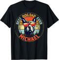 Michael Best Dog Dad Ever Funny Custom Personalized Name Apparel | US Best Seller
