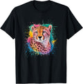 Cheetah Men Woman Colorful Watercolor Cheetah Apparel Streetwear Style Gift Ready