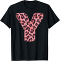 Letter Y Cheetah Leopard Print Pink Initial Zebra Matching Apparel Viral TikTok Find Gift Ready