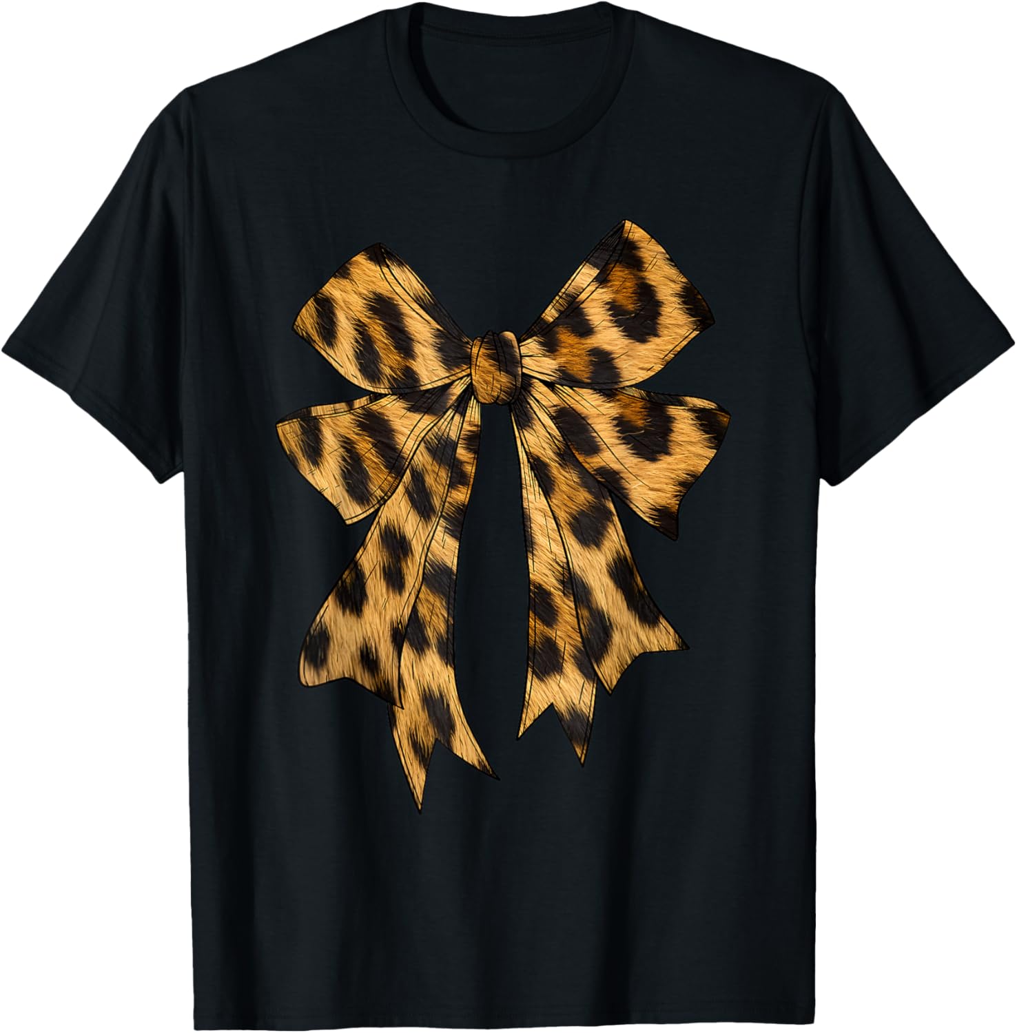 Coquette Bow Leopard Cheetah Print For Women Girls Girly Mom Apparel Streetwear Style Fan Favorite