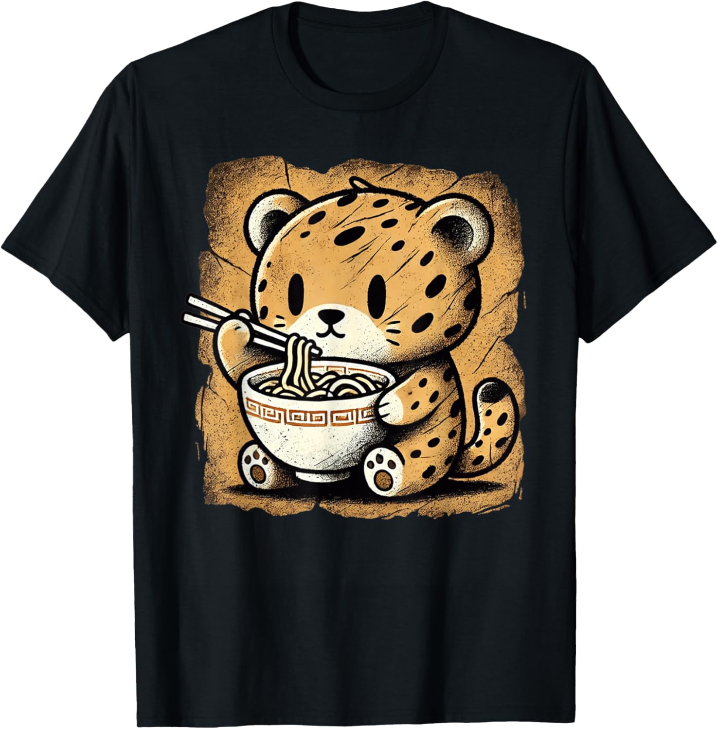 Japanese Cave Art Wildlife Noodle Lover Cute Cheetah Ramen Apparel Trending US US Top Pick
