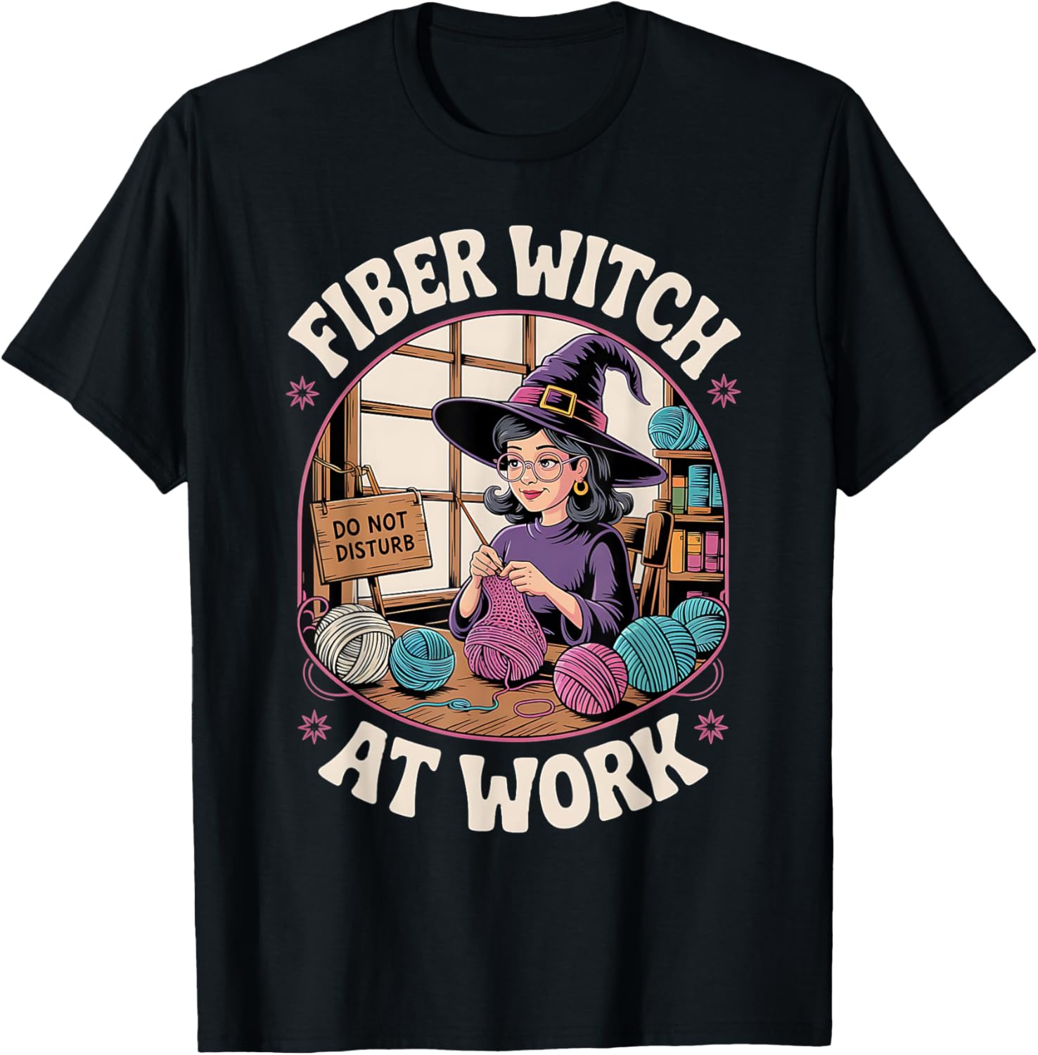 Fiber Witch At Work Funny Design For Yarn Crafters Halloween Yarn Supply | Premium Quality | High CTR Title