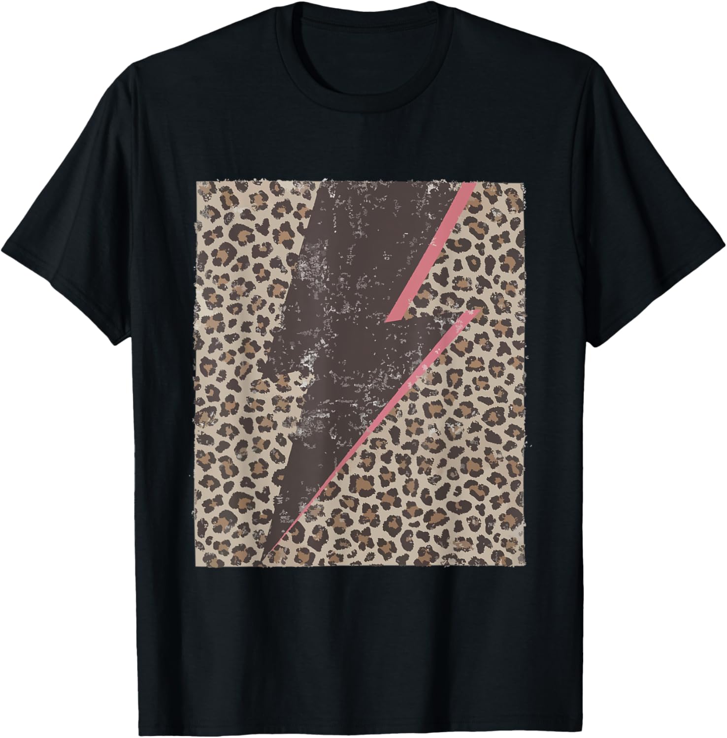 Womens Leopard Cheetah Thunder Print Cool Lightning Bolt Apparel High Search Demand US Top Pick