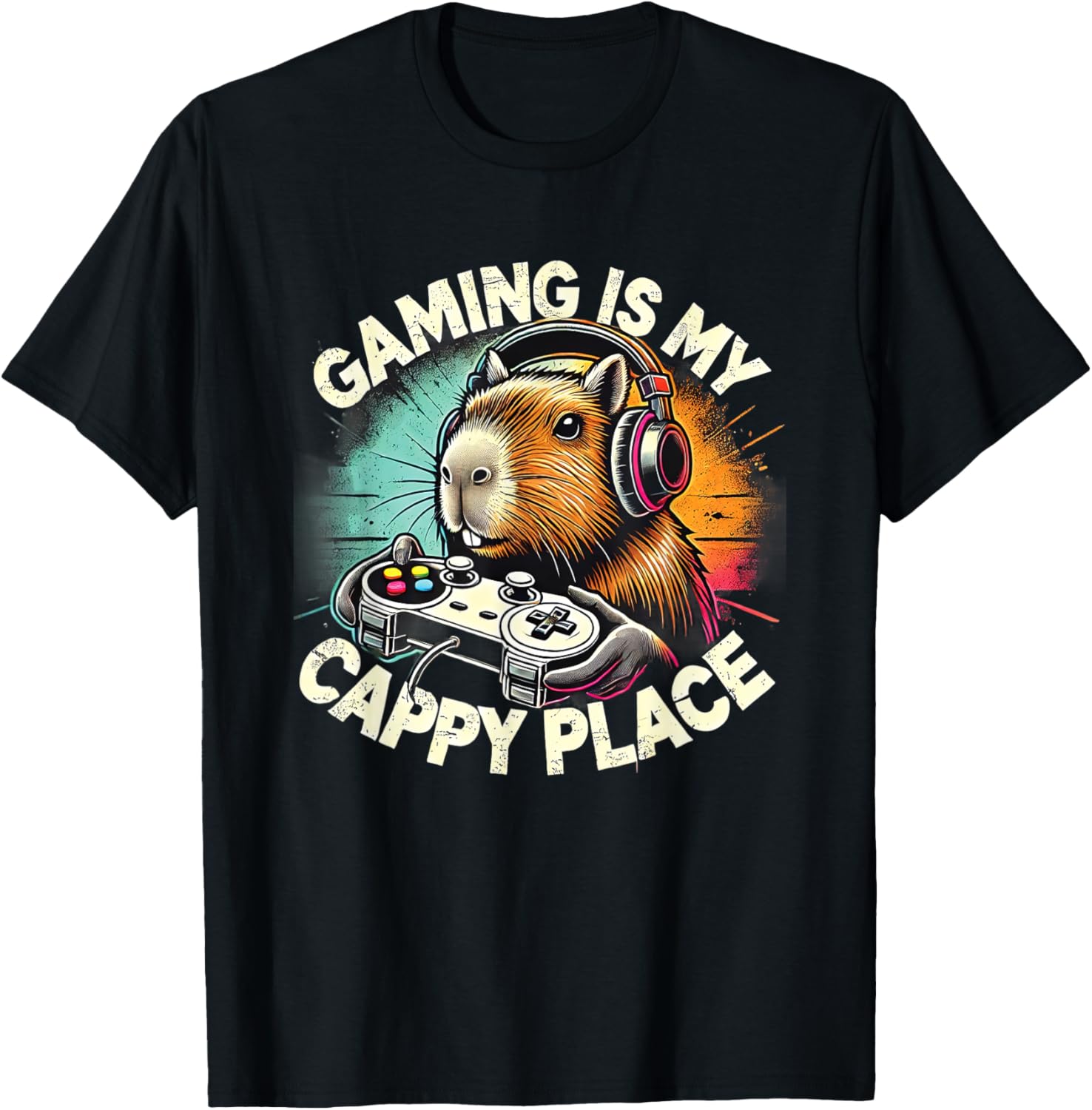 Gaming Is My Cappy Place Capybara Gamer Boys Kids Teens Girl Apparel | Google Shopping Optimized | Daily Wear Essential
