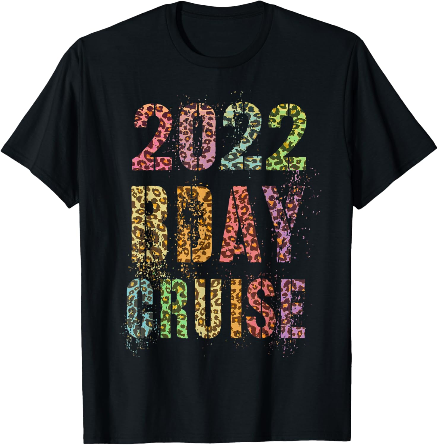 Vintage 2022 BDAY CRUISE Leopard Print Summer Trip Apparel Trending US Fan Favorite