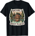 Nature's Quiet Places Peaceful Cabin Forest Lake Design Apparel | Top Conversion Title | Top Rated Comfort