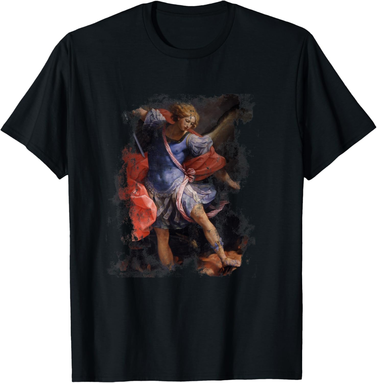 St. Michael Archangel Distressed Grunge Look Apparel | Perfect Gift Idea
