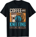 Coffee And Knitting Keeps Me Going Yarn Hobby Knit Knitting Yarn Supply | High Search Volume | Perfect for Crafters