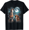 3 Cheetah Moon Howling Cheetah Head Funny For Men Women Kid Apparel Viral TikTok Find Fan Favorite