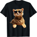 Cheetah with Sunglasses I Love Cheetahs Cute Cheetah Cats Apparel Trending US Everyday Wear