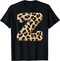 Letter Z Cheetah Leopard Initial Print Name Zebra Matching Apparel Premium Print Fan Favorite