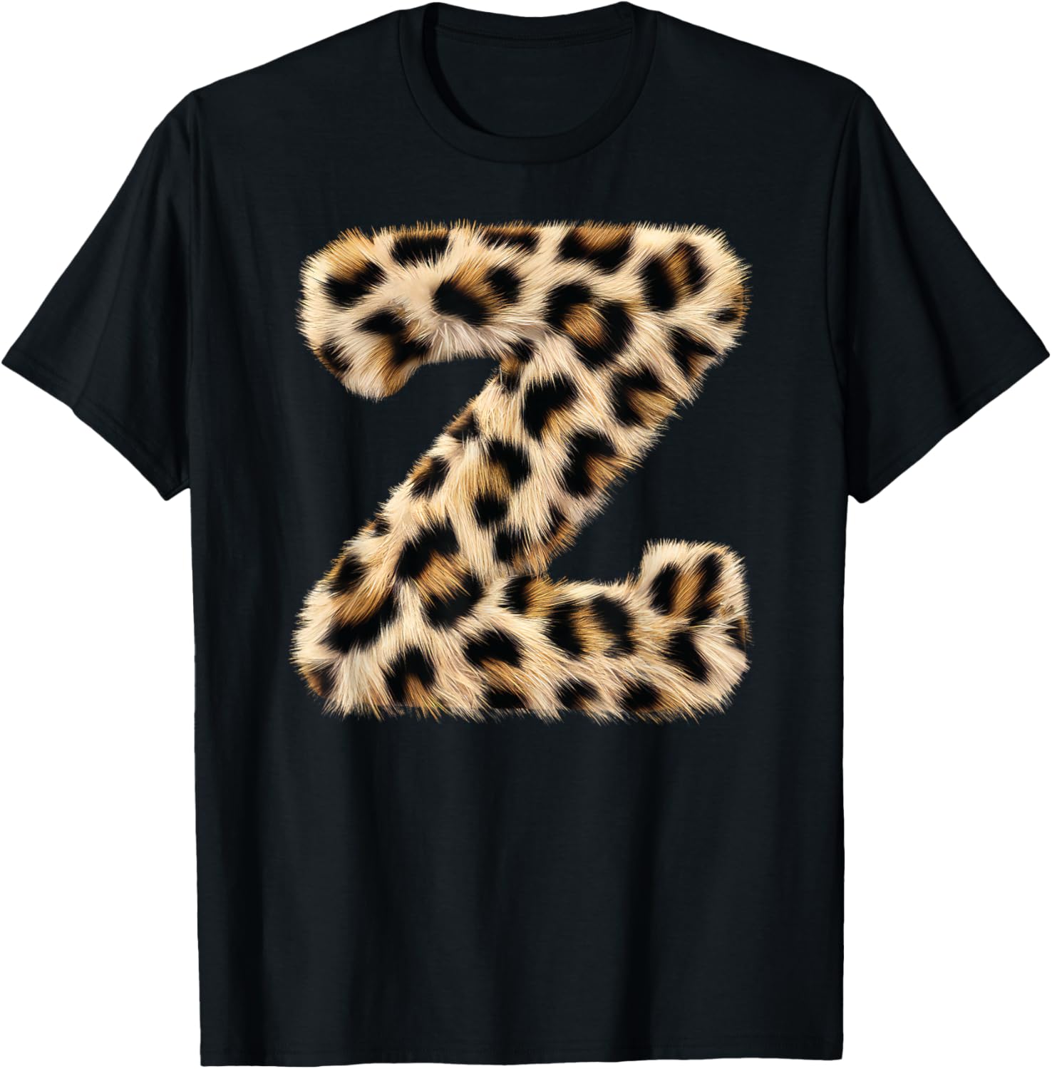 Letter Z Cheetah Leopard Initial Print Name Zebra Matching Apparel Premium Print Fan Favorite