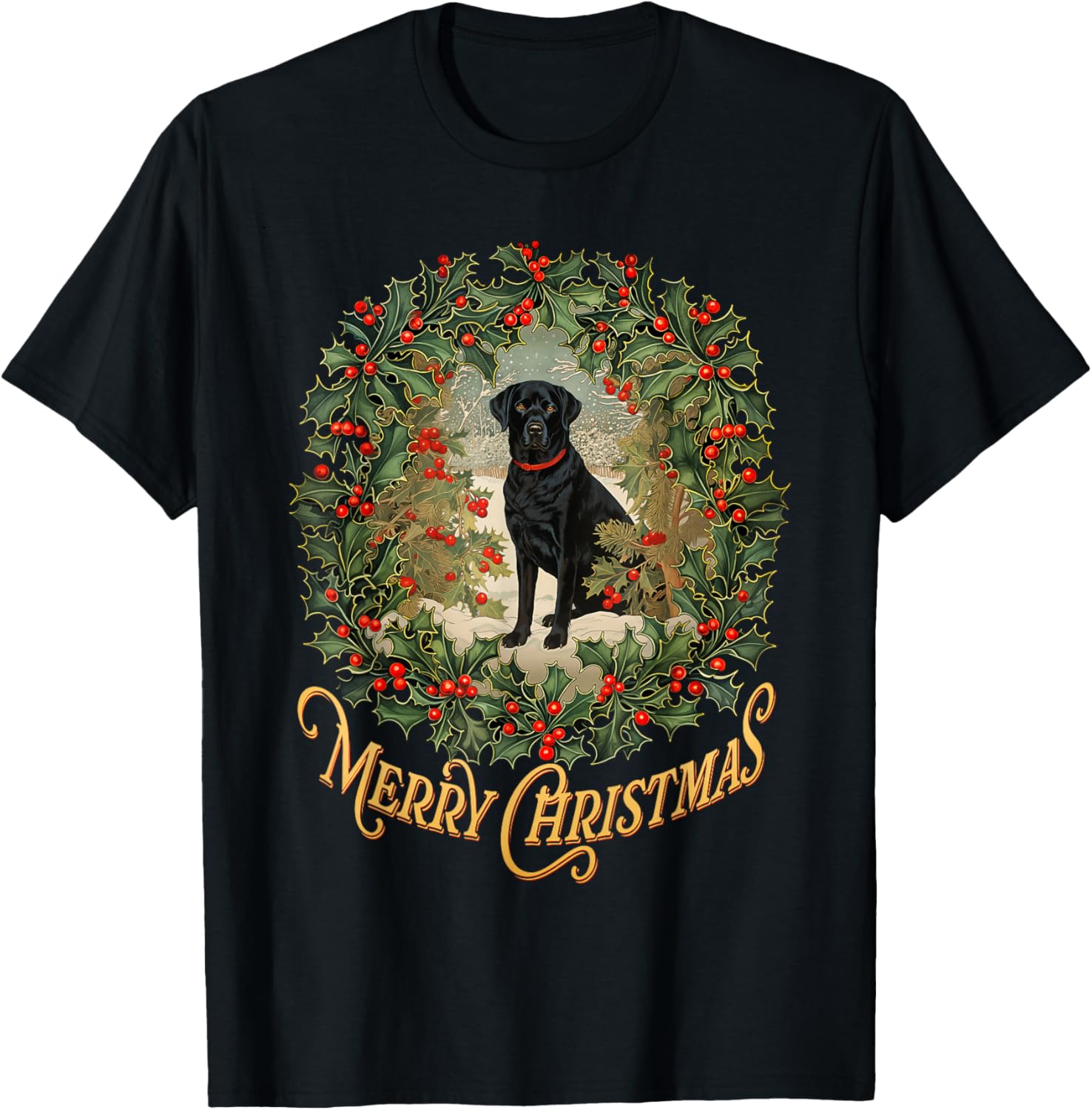 Funny Black Labrador Retriever Christmas for dog lovers Men Women Girls Kids Apparel | US Viral Pick | Aesthetic Casual Look