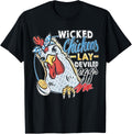 Wicked Chickens Lay Deviled Eggs Funny Chicken Lovers Apparel | US Viral Style | Perfect Gift Idea