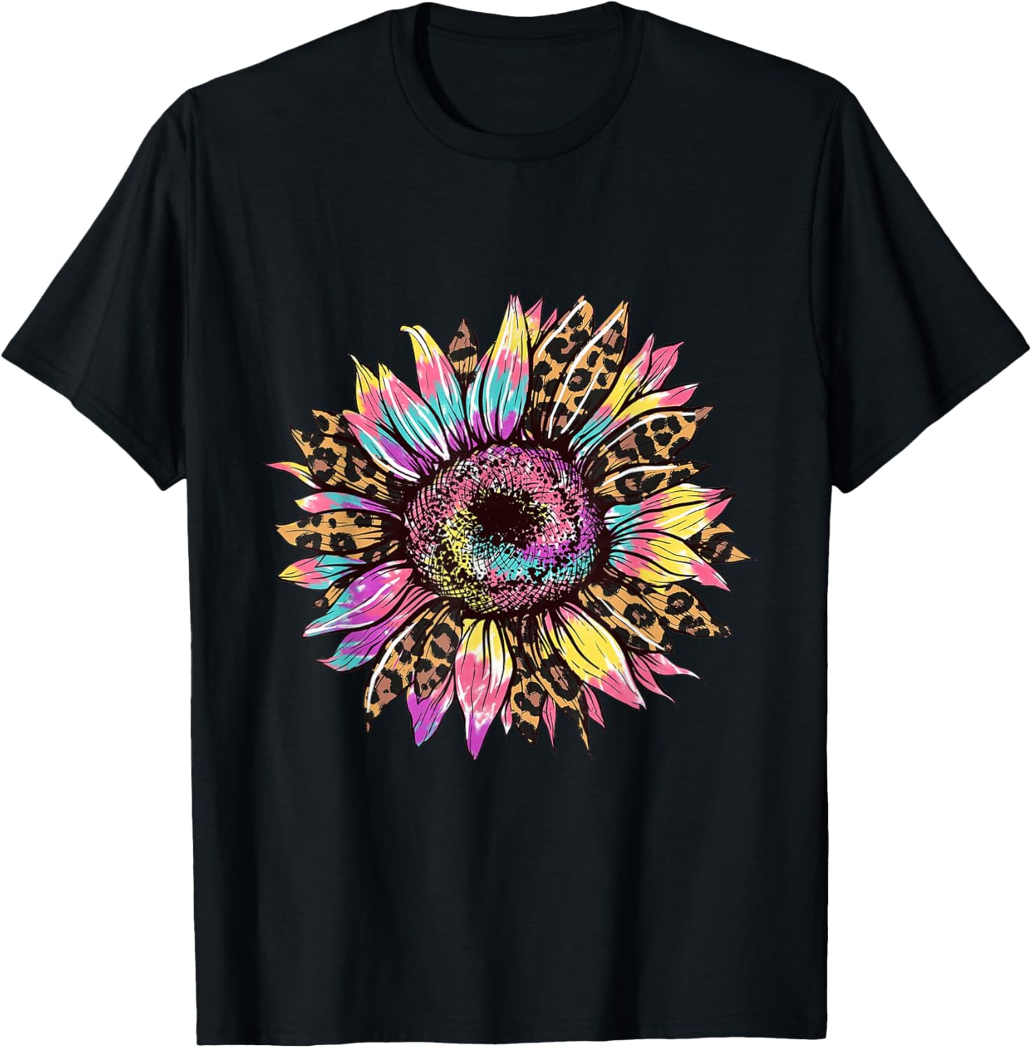 Tie Dye Sunflower Leopard Cheetah Print Apparel Comfort Fit Gift Ready