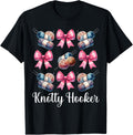 Knotty Hooker Crocheting Crocheter Knitting Yarn Girl Mom Yarn Supply | Viral US Pick | Customer Favorite