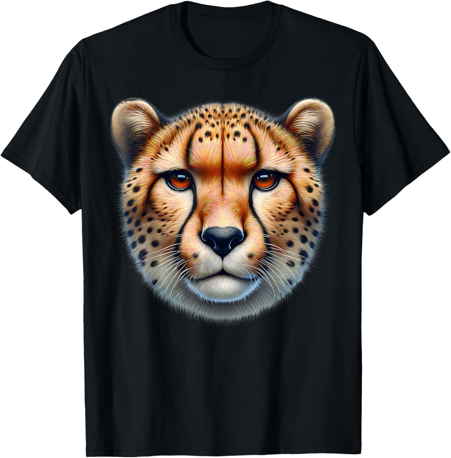 Beautiful Cheetah Face Big Cat Animal Lover Graphic Apparel High Search Demand Everyday Wear