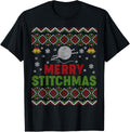 Merry Stitchmas Ugly Xmas Sweater Knitting Yarn Christmas Sweater | Top Rated | High CTR Title