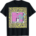 MTV Music Television Neon Cheetah Block Logo Apparel Comfort Fit Best Seller Look