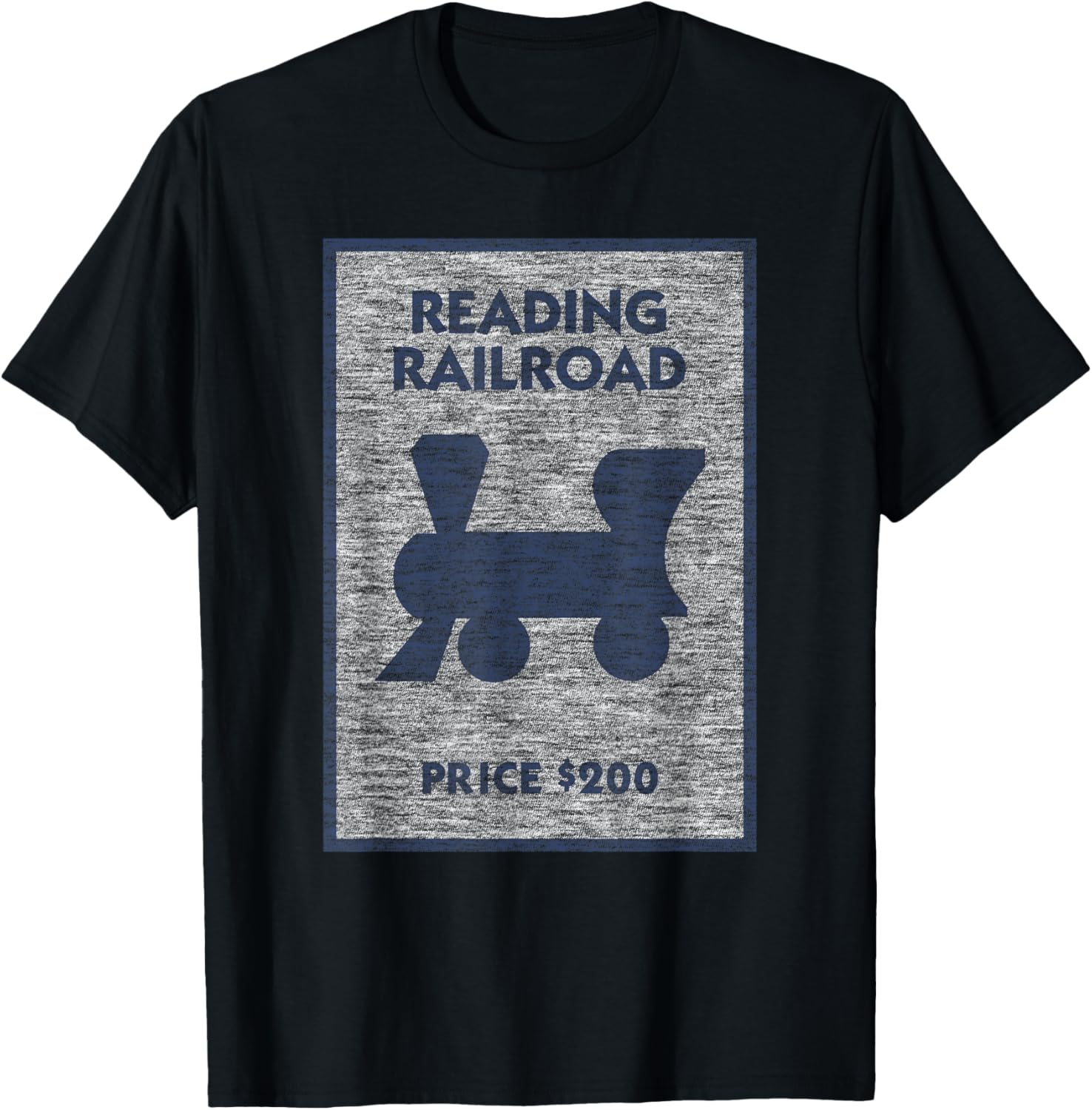 Monopoly Reading Railroad Vintage Place Icon Logo Apparel | Trending 2025 | Daily Wear Essential