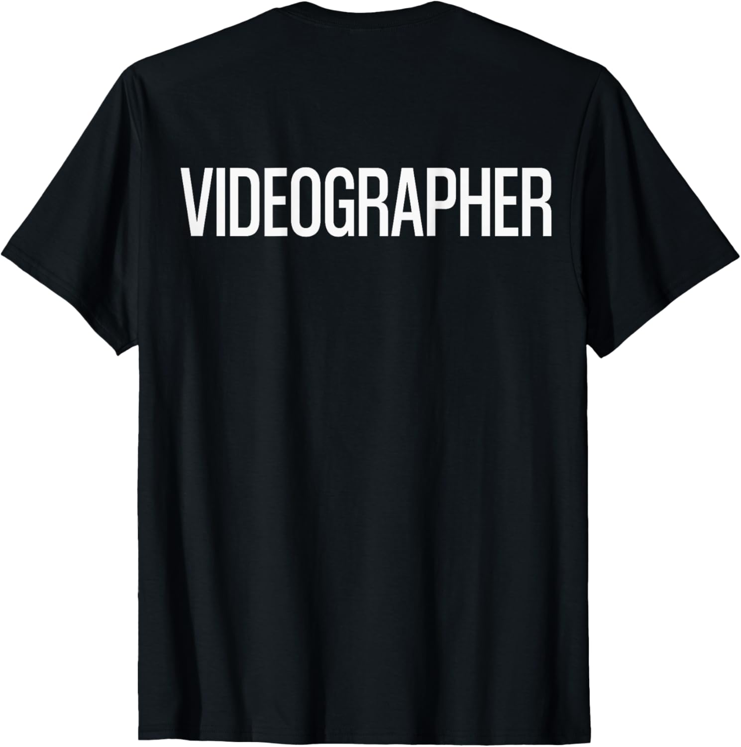 Bold Videographer Text PRINT ON BACK Film Crew Apparel | US Viral Style | Must-Have Style