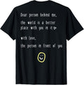 Dear person behind me the world is a better place Kindness Apparel | Top Conversion Title | Aesthetic Casual Look