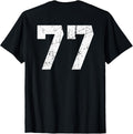 Jersey Uniform Number 77 Athletic Style, 77th Place Apparel | Trending 2025 | Daily Wear Essential