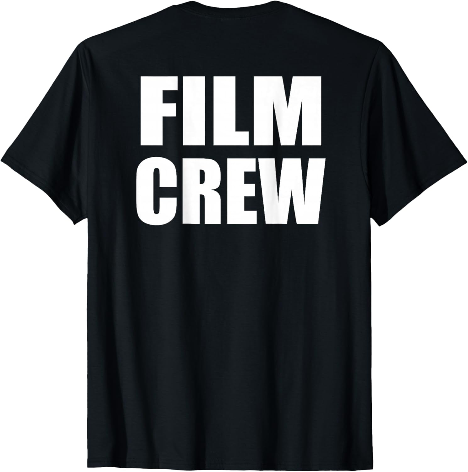 FILM CREW Bold Plain Text Print On Back Apparel | High Search Volume | Comfort Daily Wear