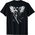 Saint Michael the Archangel Warrior Protector Design on Back Apparel | Viral Streetwear Style