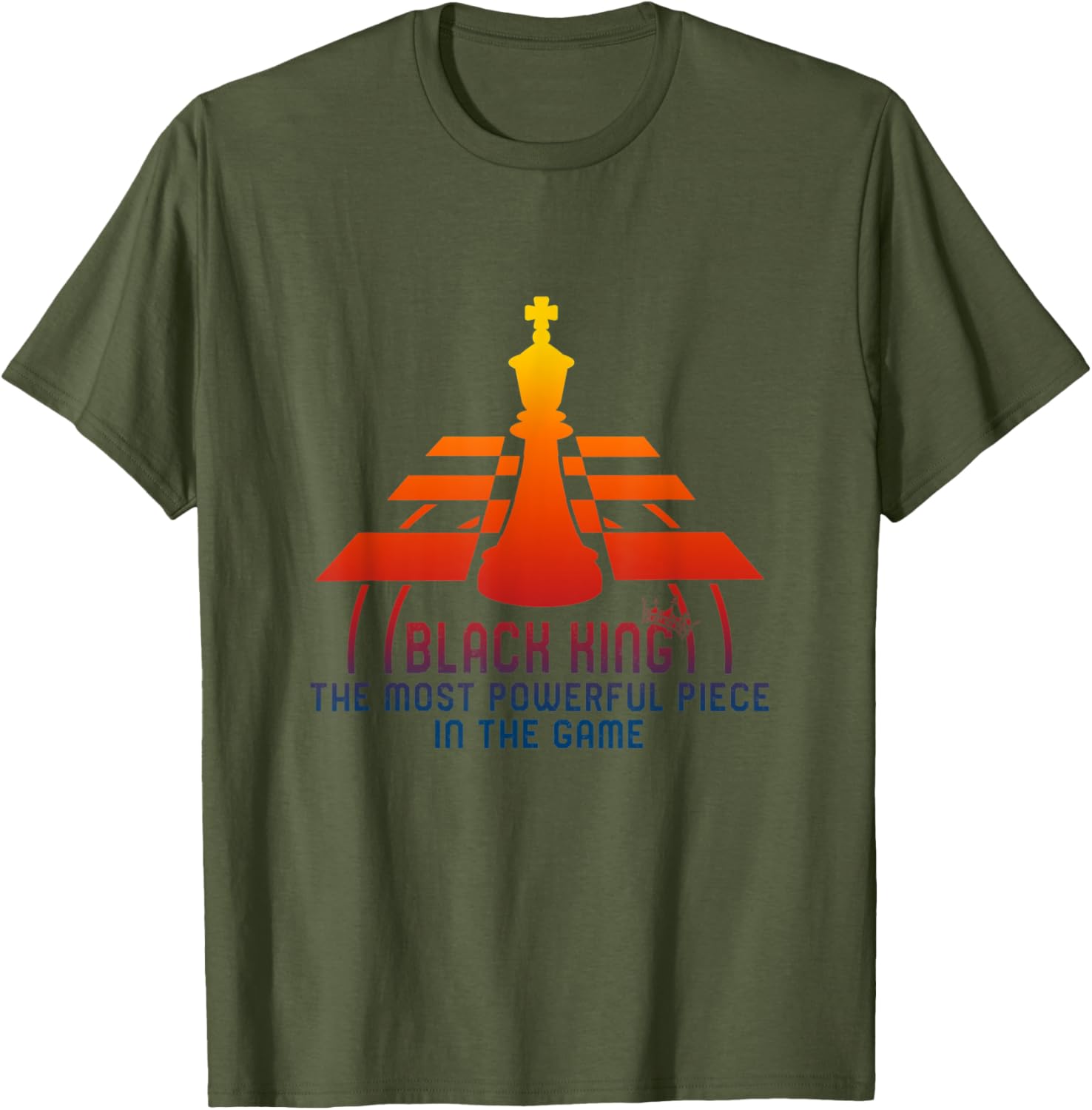 Chess Lover Most Powerful Place Black King Board Game Player Apparel | Top Conversion Title | Aesthetic Casual Look