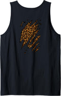 Leopard Cheetah Animal Print Day Tee Ripped Claws Back Print Tank Top Tank Top Viral TikTok Find Gift Ready