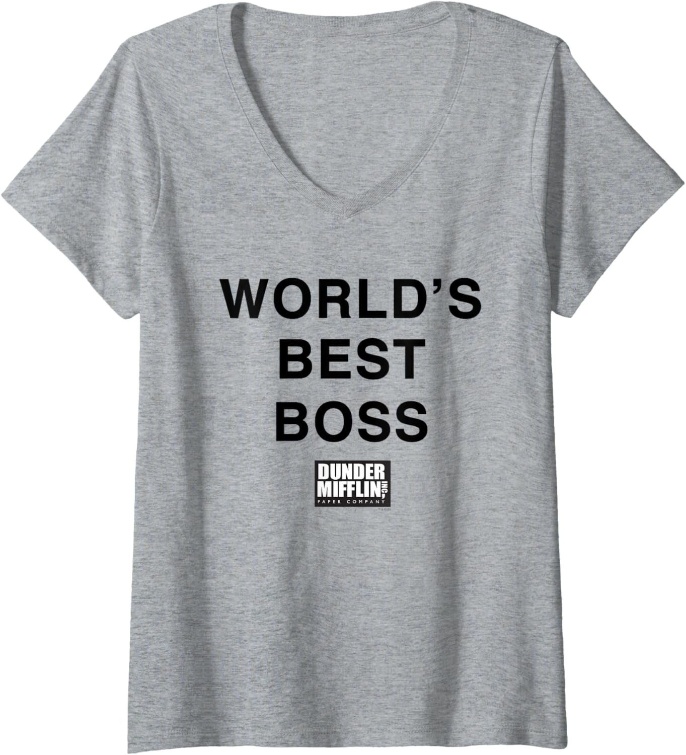 Womens The Office World's Best Boss Michael Scott V-Neck Apparel | Premium Quality