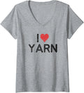 Womens I Love Yarn V-Neck Yarn Supply | Trending 2025 | Best Seller Choice