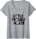 Womens Tom and Jerry Little Trouble Maker V-Neck Apparel | US Viral Style | Comfort Daily Wear