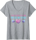 Womens Too Little Time For All My Stash Knitting Yarn Crochet V-Neck Yarn Supply | High Search Volume | Customer Favo...