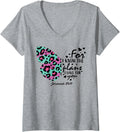 Womens Purple Turquoise Butterfly Cheetah Print Christian Religious V Neck Apparel Streetwear Style Hot Right Now