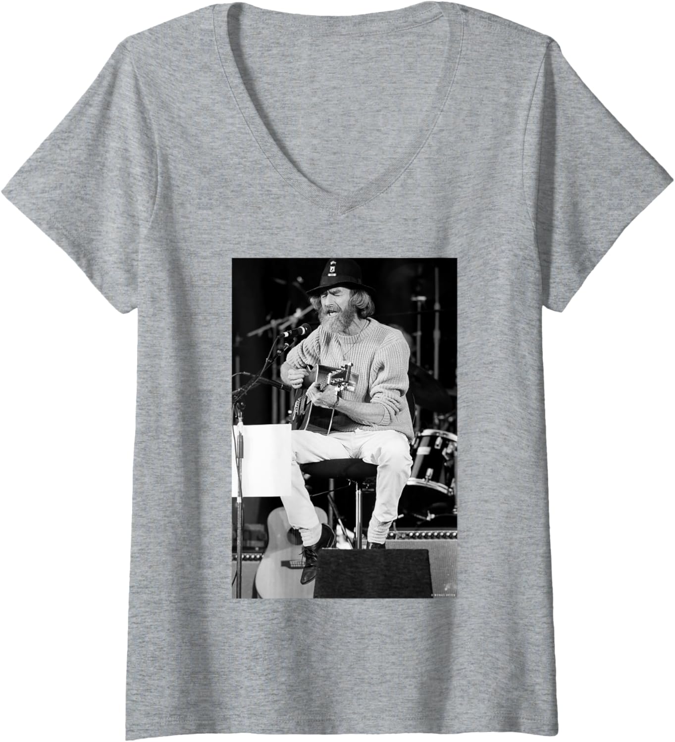 Womens Doobie Brothers Reunion Tour Hollywood by Michael Grecco V-Neck Apparel | Premium Quality