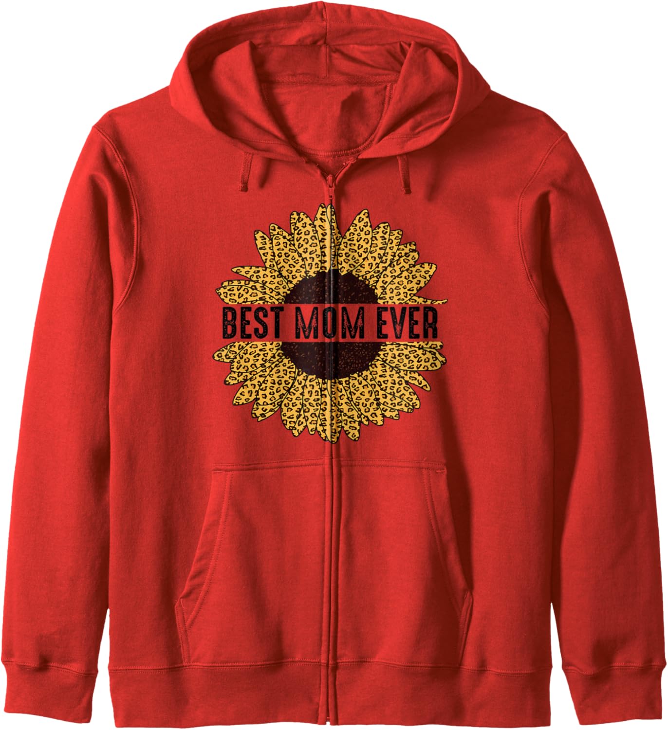 Cheetah Leopard Print Sunflower Shirt Best Mom Ever Zip Hoodie Hoodie Trending US Fan Favorite