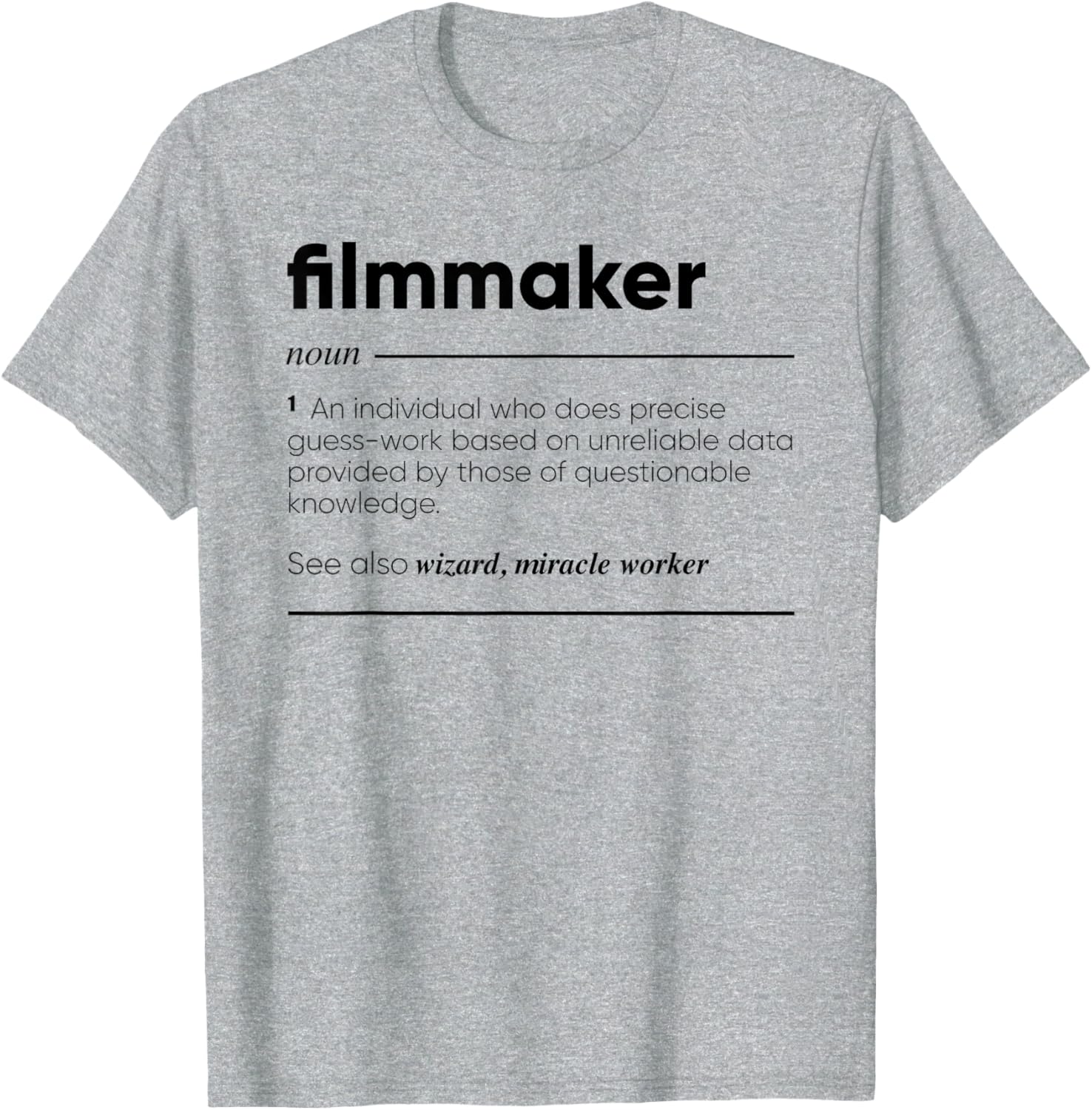 Filmmaker Funny Definition Apparel | US Viral Style | Aesthetic Fit