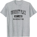 University Place Washington WA Vintage Sports Design Black D Apparel | Top Conversion Title | Aesthetic Casual Look