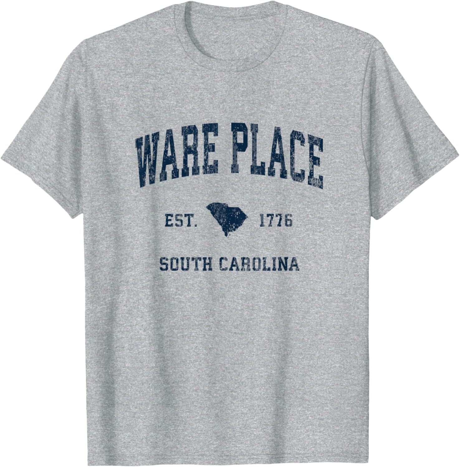 Ware Place South Carolina SC Vintage Athletic Navy Sports De Apparel | Bestseller Style | Top Rated Comfort