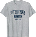 Southside Place Texas TX Vintage Sports Established Navy Des Apparel | US Viral Pick | High CTR Boost