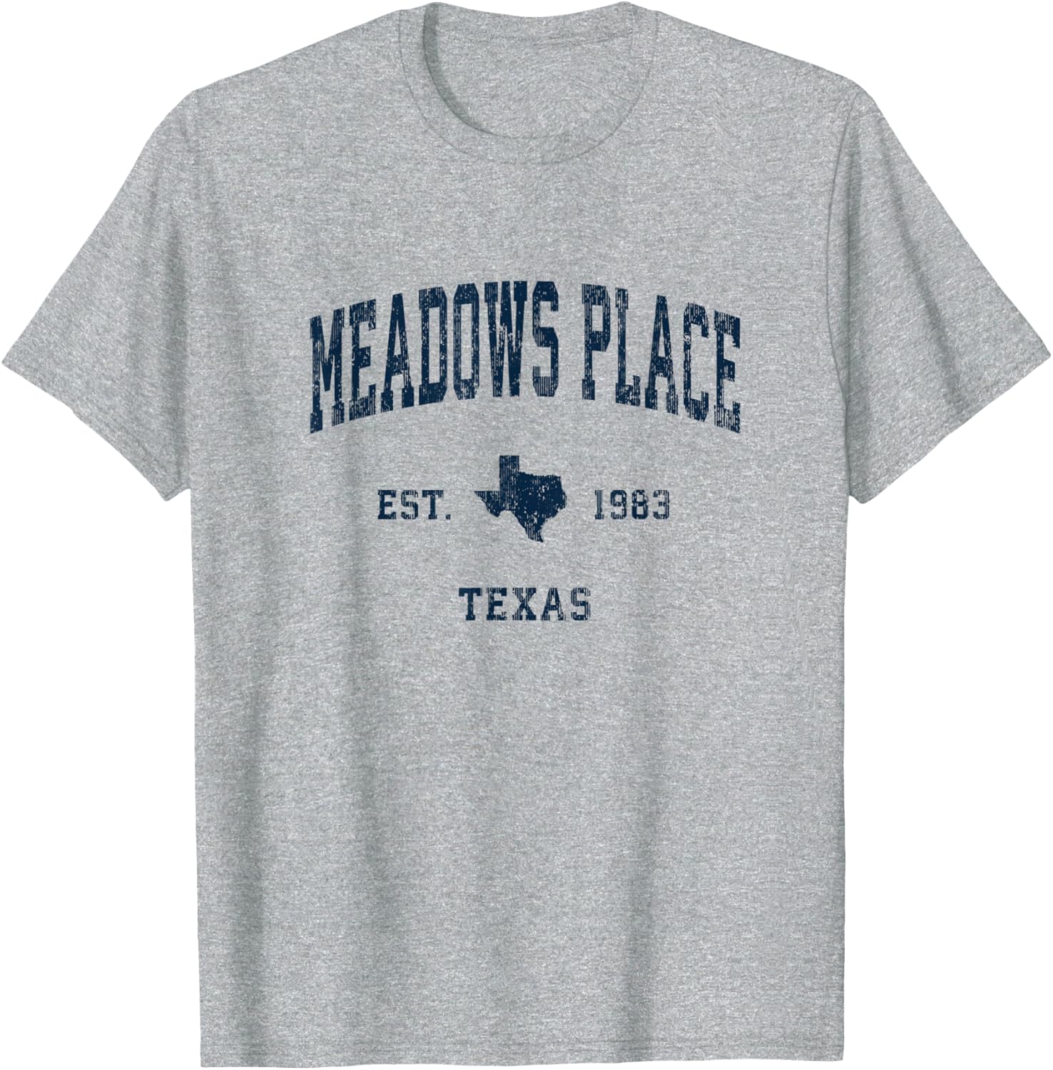 Meadows Place Texas TX Vintage Athletic Navy Sports Design Apparel | Trending 2025 | Top Rated Comfort