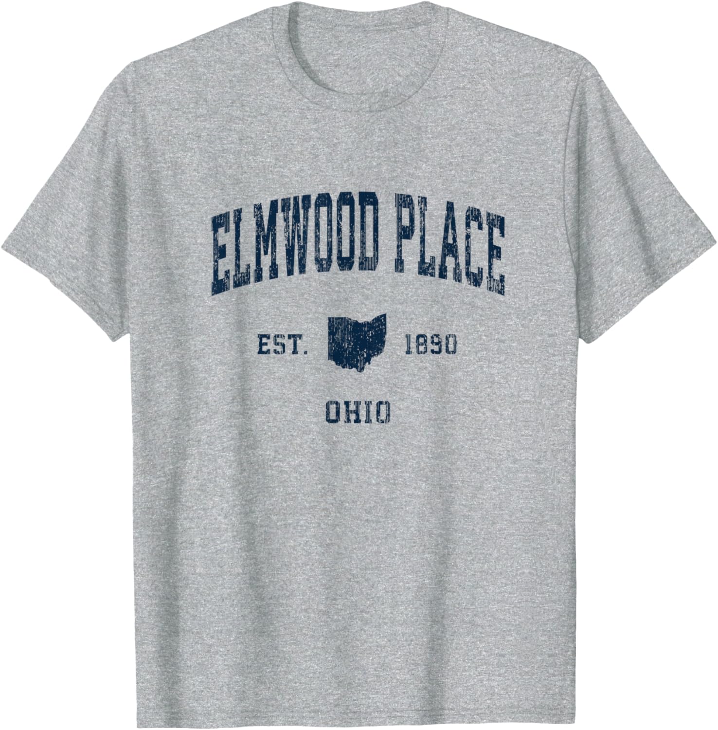 Elmwood Place Ohio OH Vintage Athletic Navy Sports Design Apparel | US Viral Pick | Daily Wear Essential