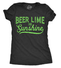 Funny Drinking Shirt Beer Shirt Women Tacos and Tequila Shirt Womens Funny Shirt Funny Shirts for Women Funny Beer Beer Lime Sunshine Graphic Tee – Feel-Good Design · High-Quality Print
