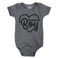 Cute Heart Romper Boy Baby Undershirts Funny Baby Clothes Grandmas Boy Romper Rompers With Sayings Funny Quotes Romper Graphic Tee – Soft Feel · Must-Have Style