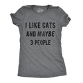 I Like Cats And Maybe 3 People T Shirt Funny Womens Cat Tshirts Cat Lover Gift Funny Womens Tshirts Cat Mom Shirt Cute Womens Shirts Graphic Tee – Soft Feel · Must-Have Style