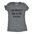 Funny Whiskey Women Tshirts Whiskey Lover Gift Whisky Shirt Woman Night Out Whiskey Tops I Like Whiskey And Maybe 3 People Graphic Tee – Warm & Stylish · Top Pick For Any Outfit