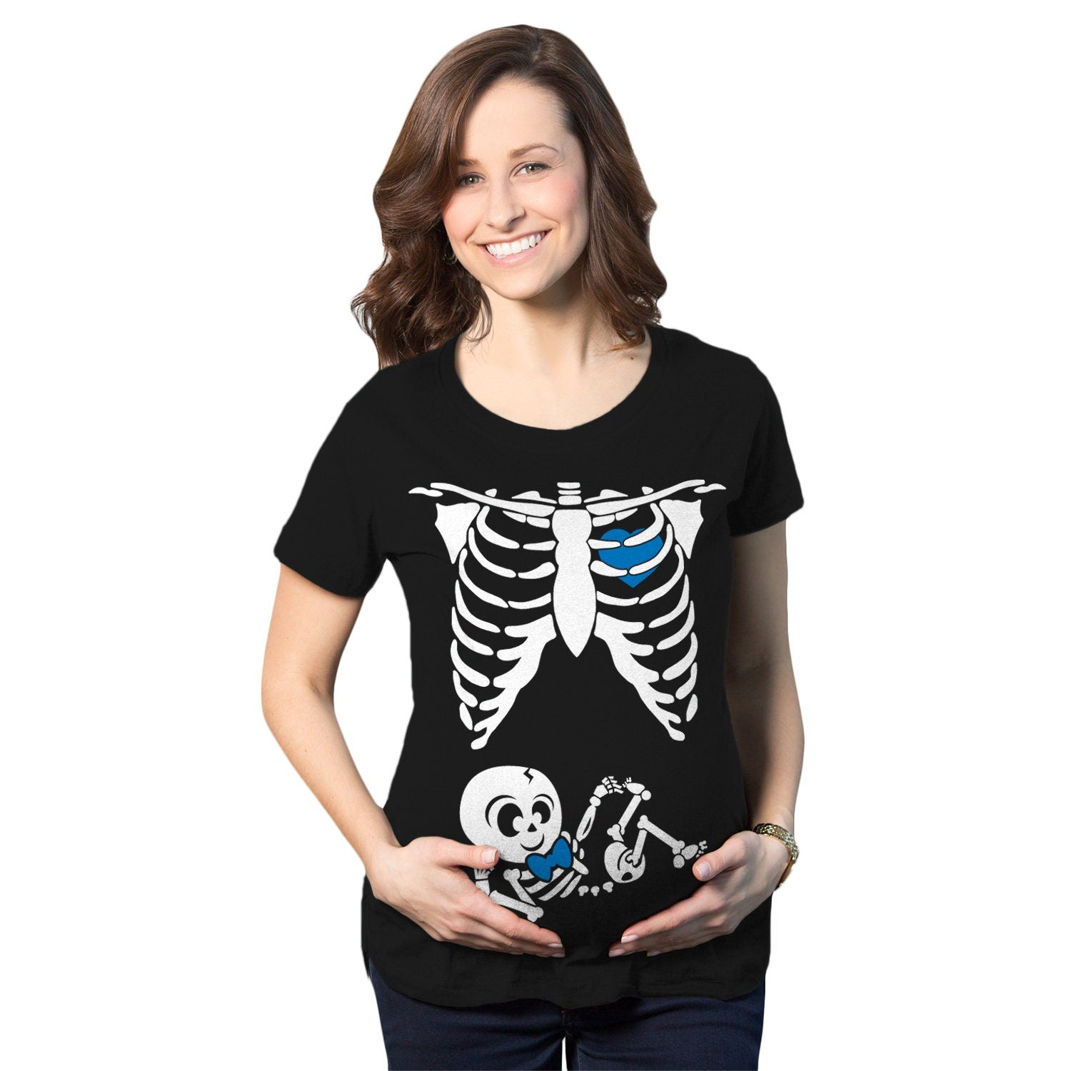 Maternity Shirt For Halloween Pregnant Shirt Skeleton Baby Boy Funny Maternity Shirt Funny Pregnant Shirt Halloween Maternity Shirt Graphic Tee – Fan Favorite · Perfect For Daily Wear