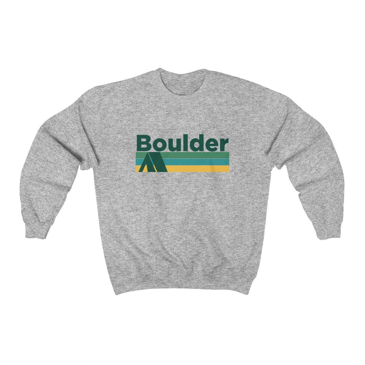 Boulder Colorado Sweatshirt Retro Camping Adult Unisex Crewneck Boulder Sweatshirt Personalization Available Sweatshirt – Aesthetic Look · Great Gift For Fans